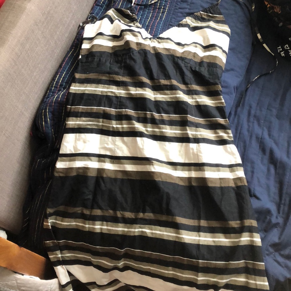 Summer striped thin strapped dress